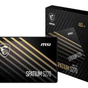Unidad de Estado Solido MSI SPATIUM S270 SATA 2.5" 480GB, SATA III 6.0 Gbps