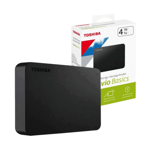 Disco duro externo Toshiba Canvio Basics, 4TB, USB 3.0.