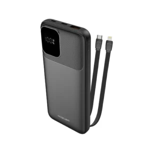 Powerbank 20,000mAh carga super rápida 22,5W cables incorporados