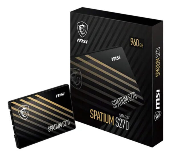 Unidad de estado sólido externo MSI SPATIUM S27 SATA 25" 960GB