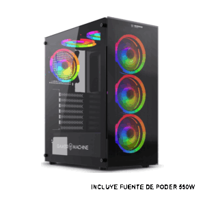 FURIOUS MIC GC701 GABINETE + PSU 550W USB3.0 4FAN ARGB