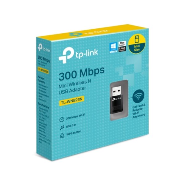 TL-WN823N - Mini Adaptador USB Inalámbrico N 300Mbps