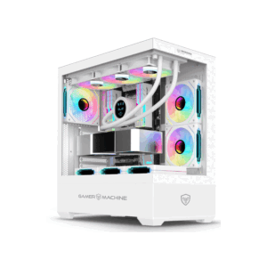 GABINETE GAMER MICRONICS CUBE WHITE GC800W SIN PSU USB 3.0 4FAN RGB