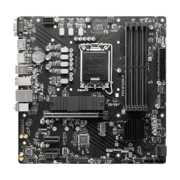 MSI PRO B760M-P Chipset Intel B760 LGA1700 HDMI DP VGA mATX
