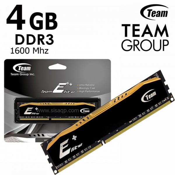 Memoria TeamGroup Elite Plus DDR3 4GB DDR3-1600 MHz - CL11, 1.5V
