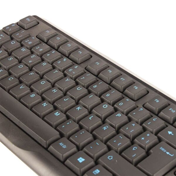 TECLADO USB STANDARD HALION HA-K608 TECLAS AZULES - Imagen 2