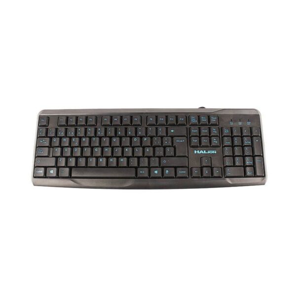 TECLADO USB STANDARD HALION HA-K608 TECLAS AZULES