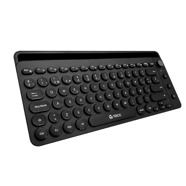 Teclado inalámbrico TEROS TE-4064N 2.4 GHz Bluetooth 3.0 / 5.2 80 teclas negro - Imagen 6