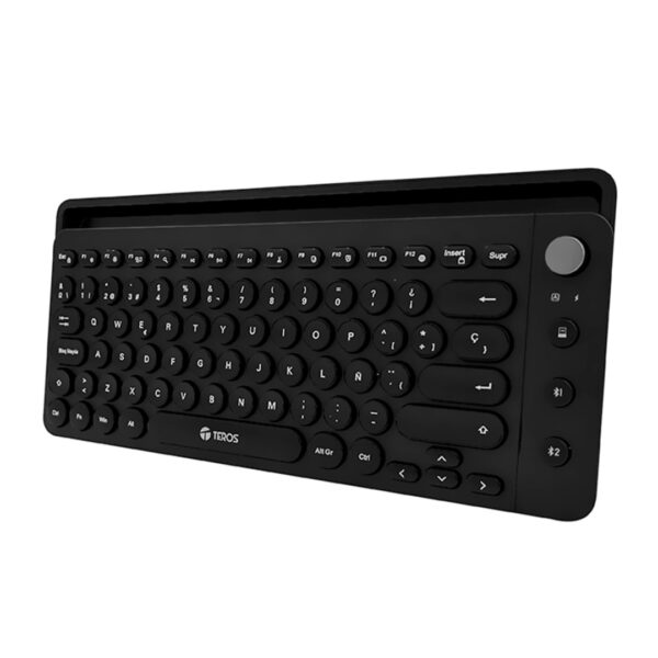 Teclado inalámbrico TEROS TE-4064N 2.4 GHz Bluetooth 3.0 / 5.2 80 teclas negro - Imagen 3