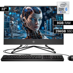PC ALL IN ONE HP 22-DD1518LA INTEL CORE I5 11VA GENERACIÓN 8GB 256GB SSD NEGRO