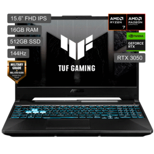 ASUS A15 RYZEN 7 7435HS 512GB SSD 16 GB 15.6 144HZ W11 RTX 3050 4 GB