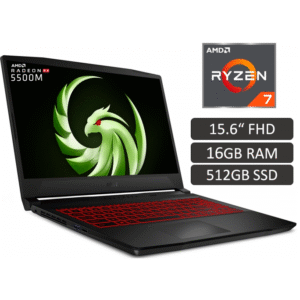 MSI BRAVO Ryzen 7 5800H SSD 512GB SSD RAM 16GB 15.6 144HZ Grafica Rx 5500m 4GB